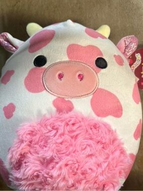 Plush Pink Cow Stuffed Toy - Soft Kids Plushie